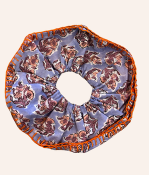 RE-TALE- Shirley Foundation Ruffle Scrunchie Blue