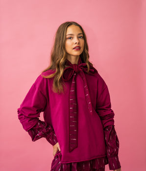 RE-TALE - Blossom Longsleeve Raspberry