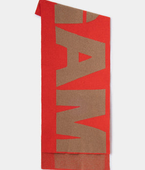 LAAGAM AW24- Santa Red Logo Scarf